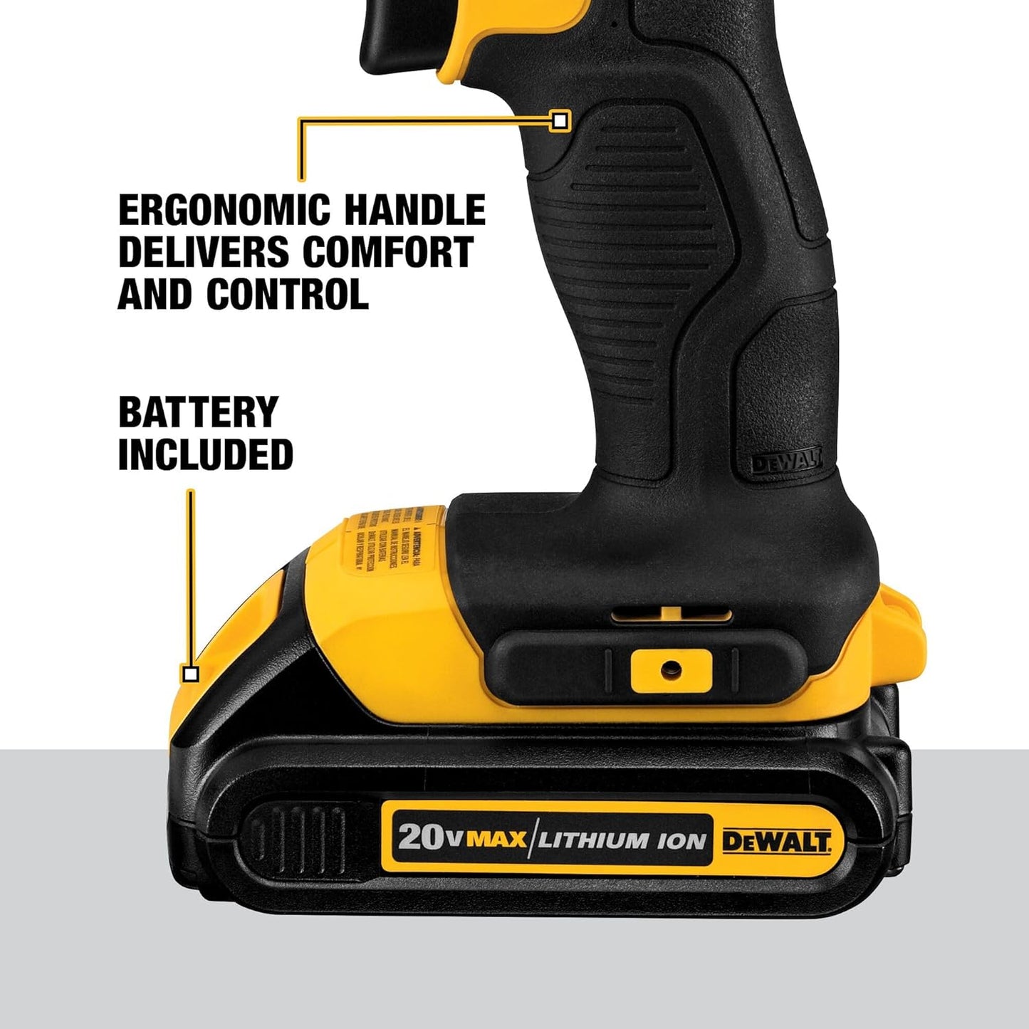 DEWALT 20V Max Cordless Drill/Driver Kit, 2 Batteries and Charger Included