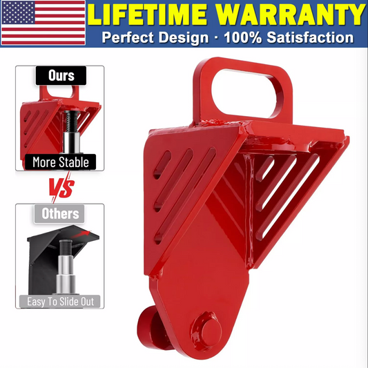 Shipping Container Jack Lug, with Handle, Red Jack Leveling Attachment 74000lbs