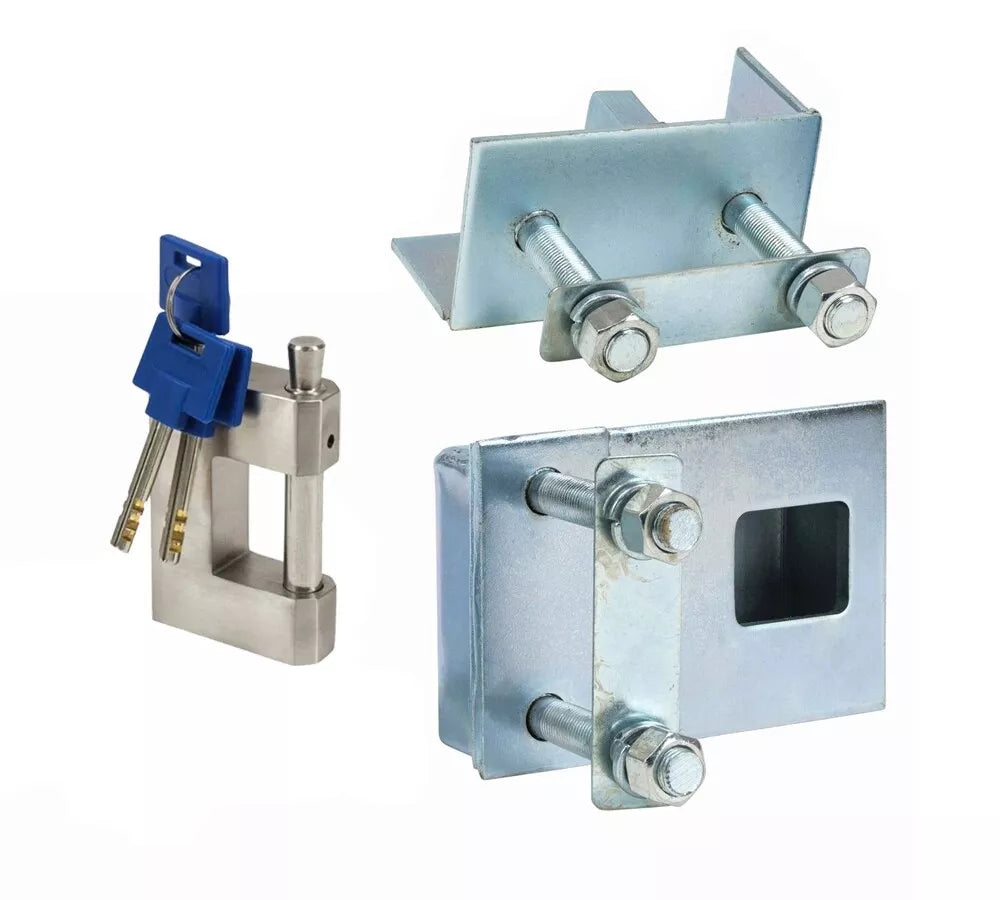 (1) Container Bolt On Lock Box (1) Container Padlock for Shipping Containers