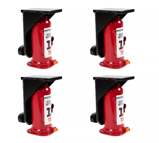 (4 Pack) Shipping Container, Jack Lug, Jack Leveling Attachment