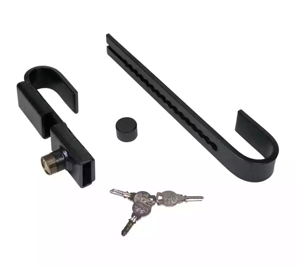 (2 Pack) Steel Cargo Door Lock/ Shipping Container Lock w/ 3 Keys per Bar