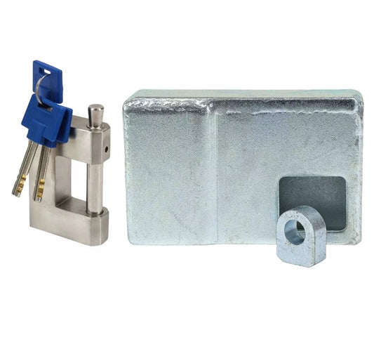 (1) Container Welded Lock Box (1) Container Padlock for Shipping Containers