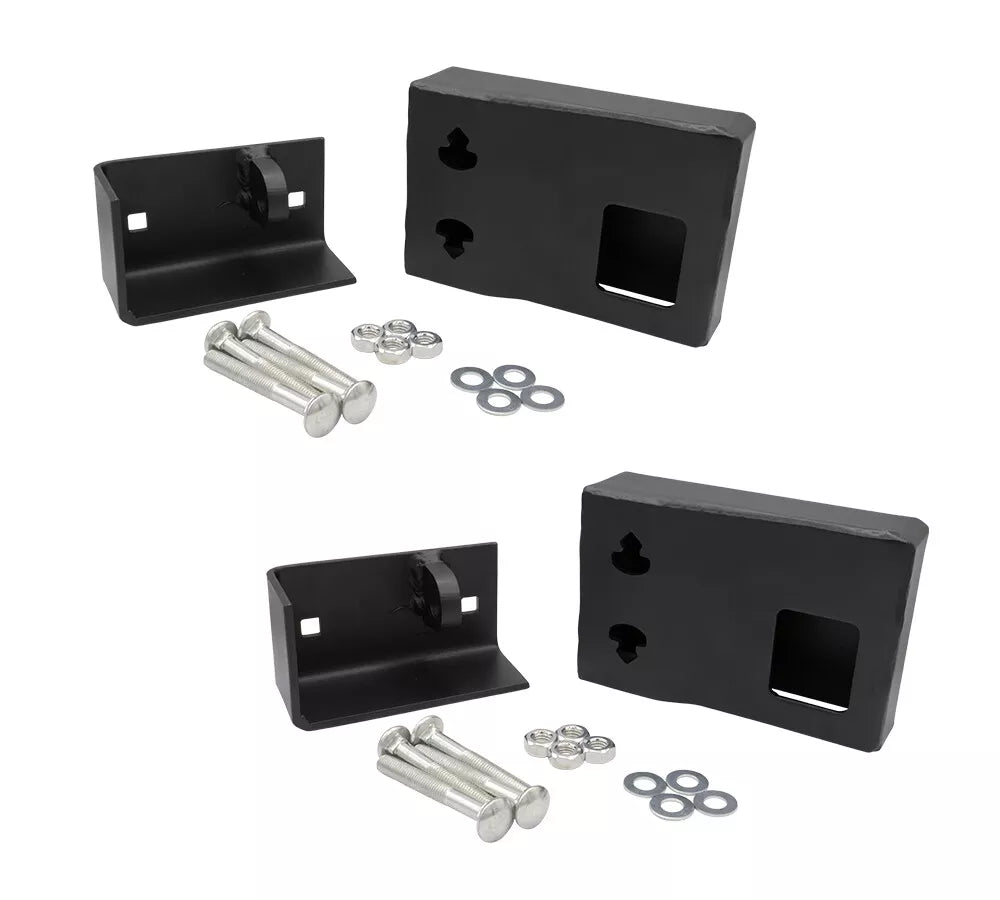 2 Pk Heavy-Duty Shipping Container Lock Box Bolt-On Detachable Hardware Included