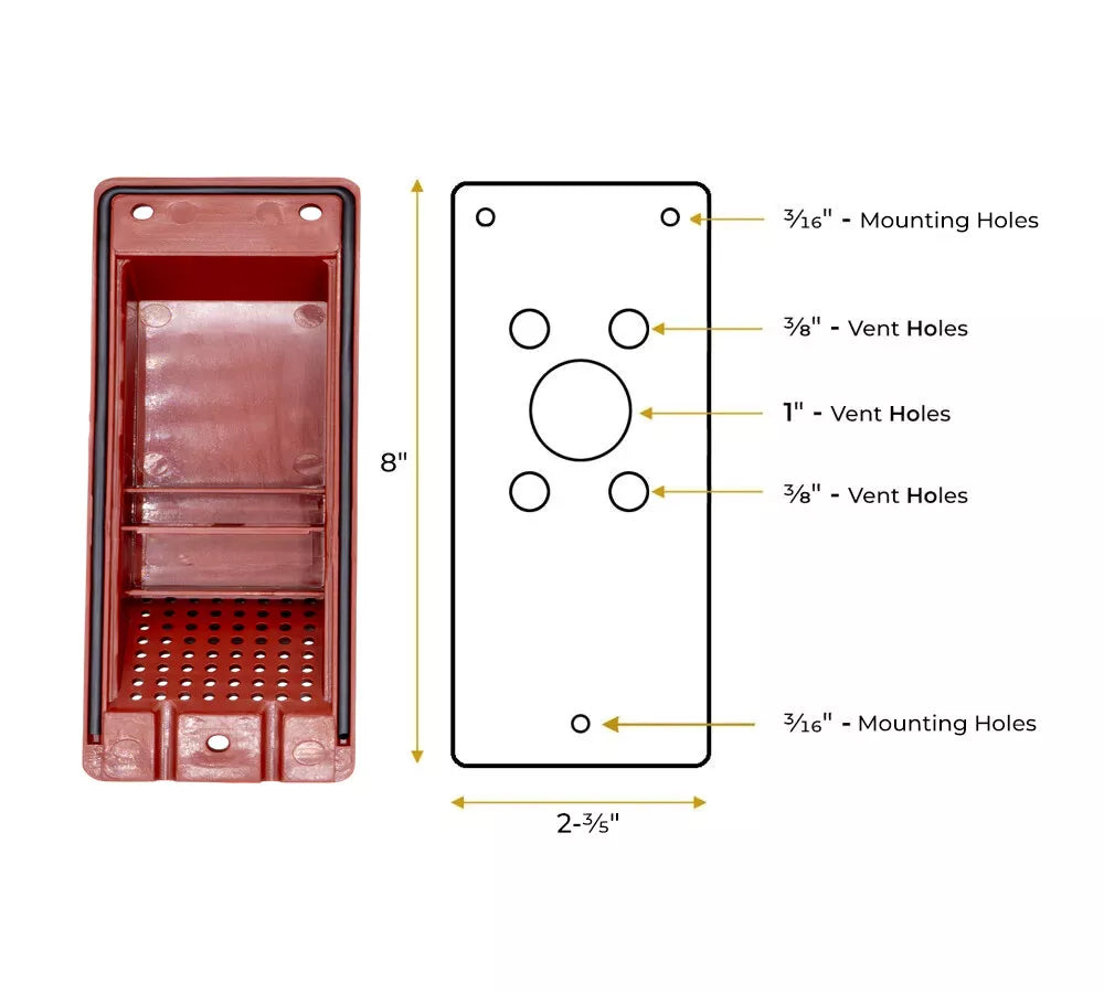 4Pk Shipping Container Air Vent - Cross Flow Ventilation for Shipping Container