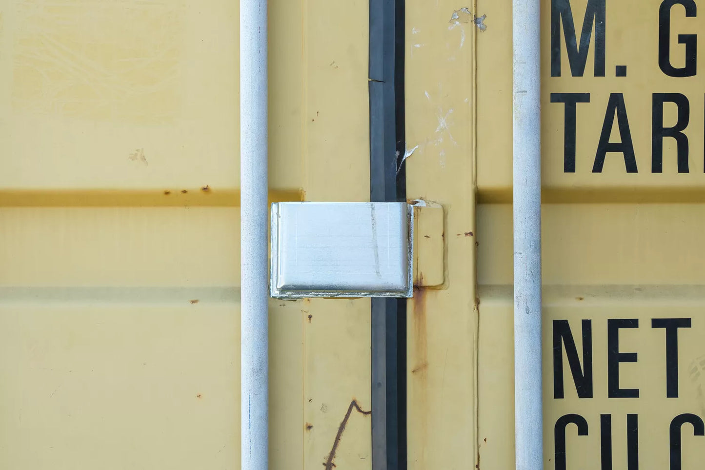 (1) Container Bolt On Lock Box (1) Container Padlock for Shipping Containers