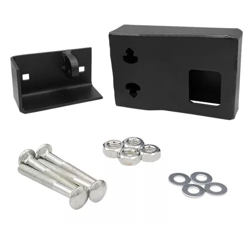 2 Pk Heavy-Duty Shipping Container Lock Box Bolt-On Detachable Hardware Included